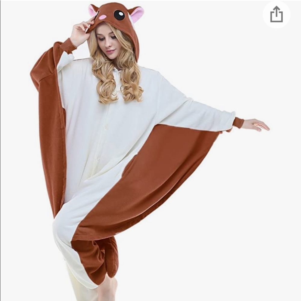 Flying Squirrel Onesie Costume